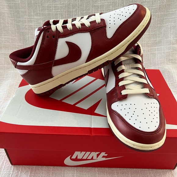 NEW! NIKE DUNK Low Premium women’s dunks • team red/coconut milk/white | SIZE W8 - Picture 10 of 15